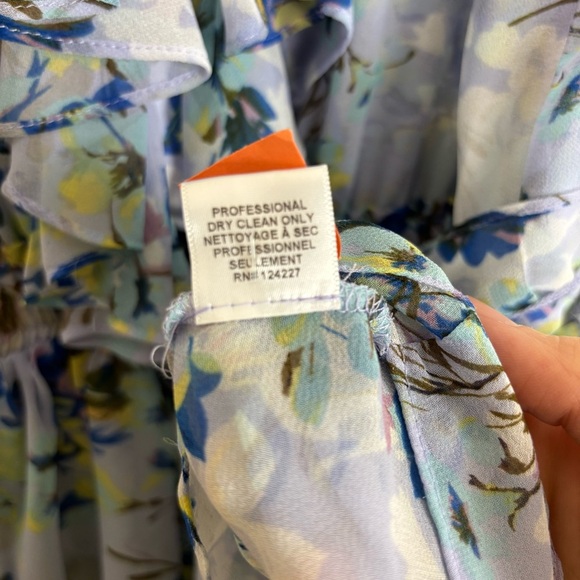 Misa Los Angeles Revolve Alona Mini Dress Periwinkle Floral Ruffles Womens Sz S - Picture 8 of 10